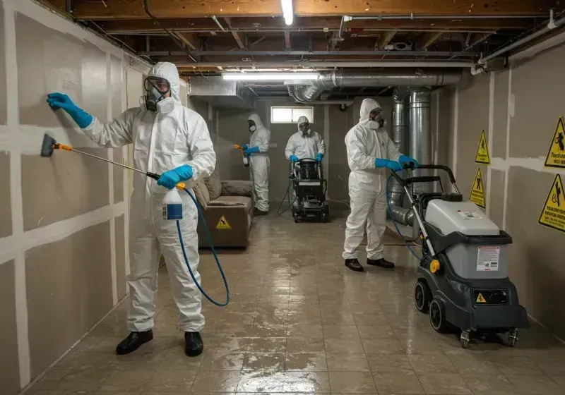 Basement Moisture Removal and Structural Drying process in Severance, CO